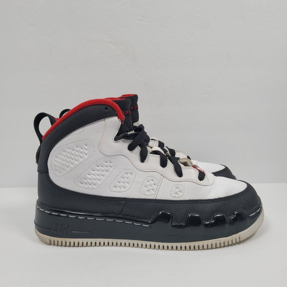 Air Jordan Force 9 Kid's Black And White Basketball Shoes 352738-161US Size 6Y